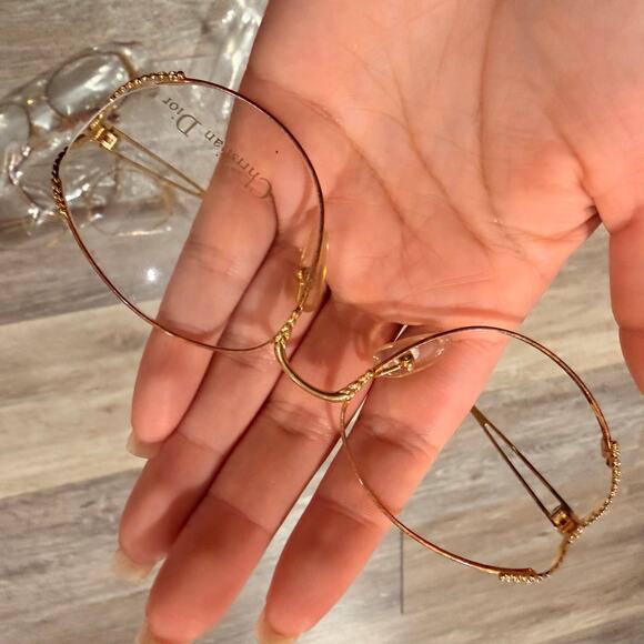 Christian Dior Vintage Gold Braided Frame Reading Glasses - Picture 2 of 10